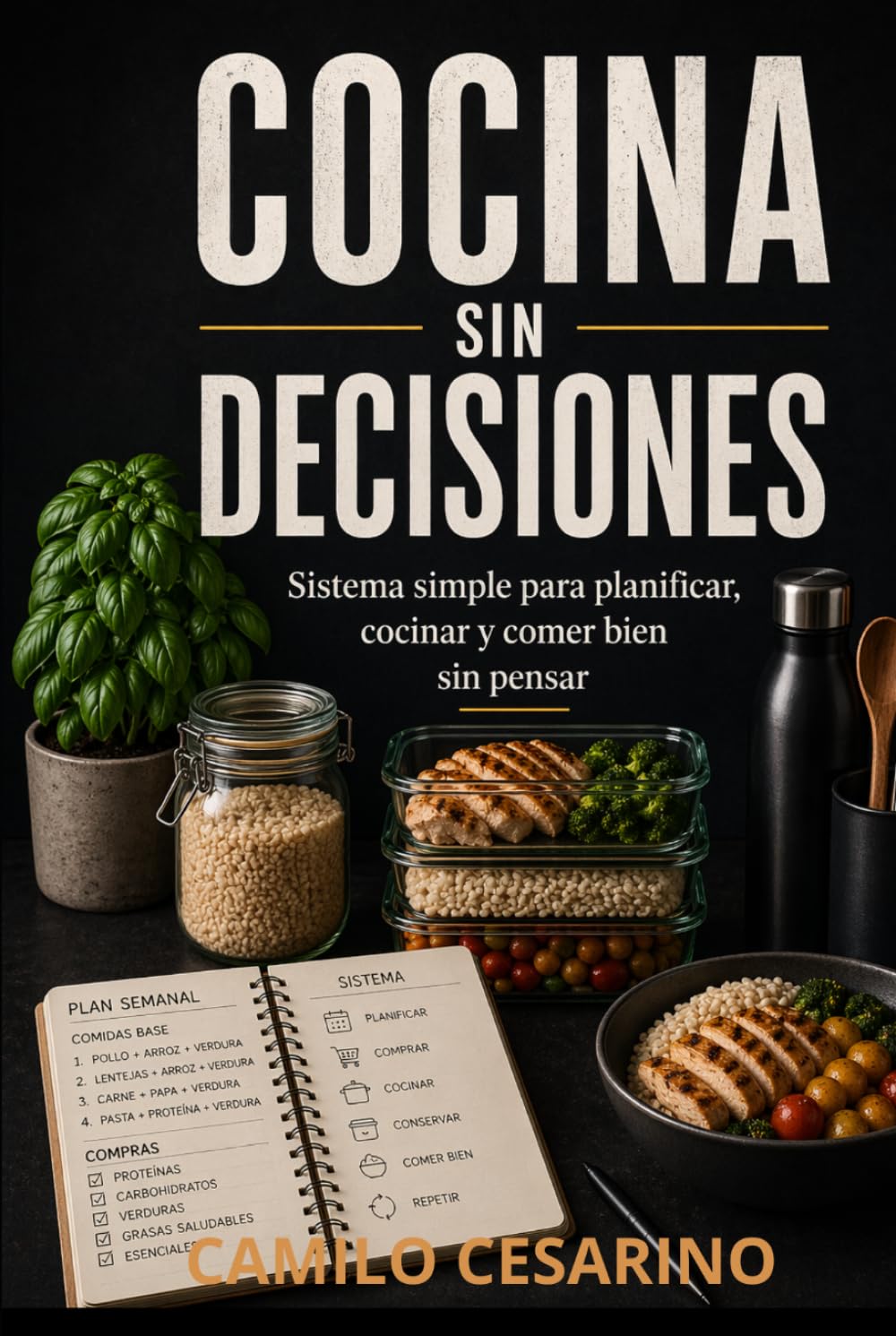 Cocina Sin Decisiones: Sistema simple para planificar, cocinar y comer bien sin pensar (Crudo y Sin Filtro)