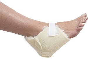 Essential Medical Supply Sheepette Synthetic Sheepskin Soft Heel Foam Dressing