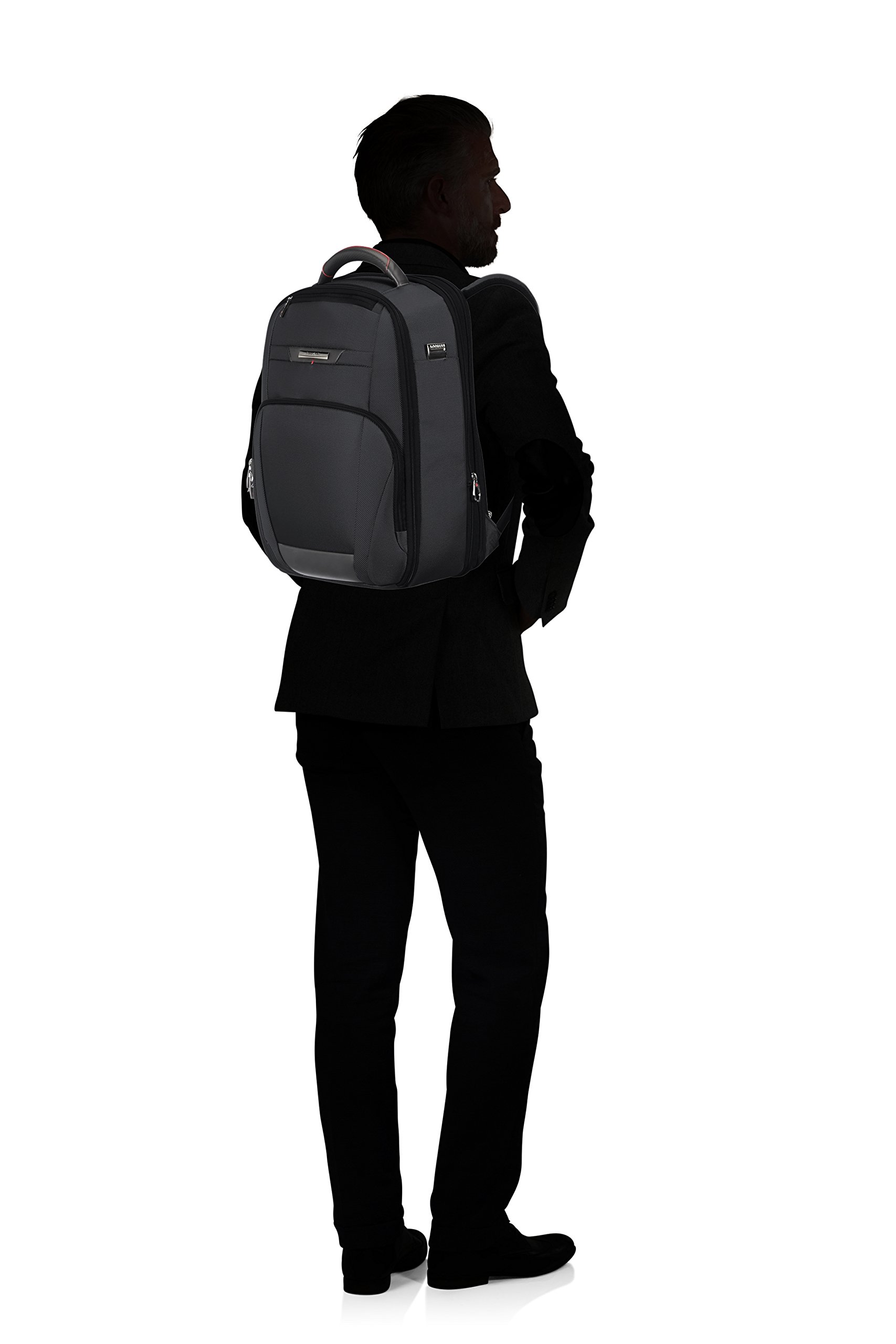 Samsonite Pro -DLX 5-15,6 cala rozszerzalny plecak laptopa, 44,5 cm, 21/26 L, czarny (czarny)