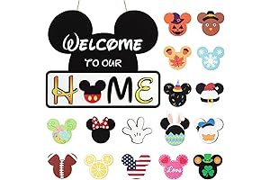 Enchante Mouse Welcome Sign for Front Door
