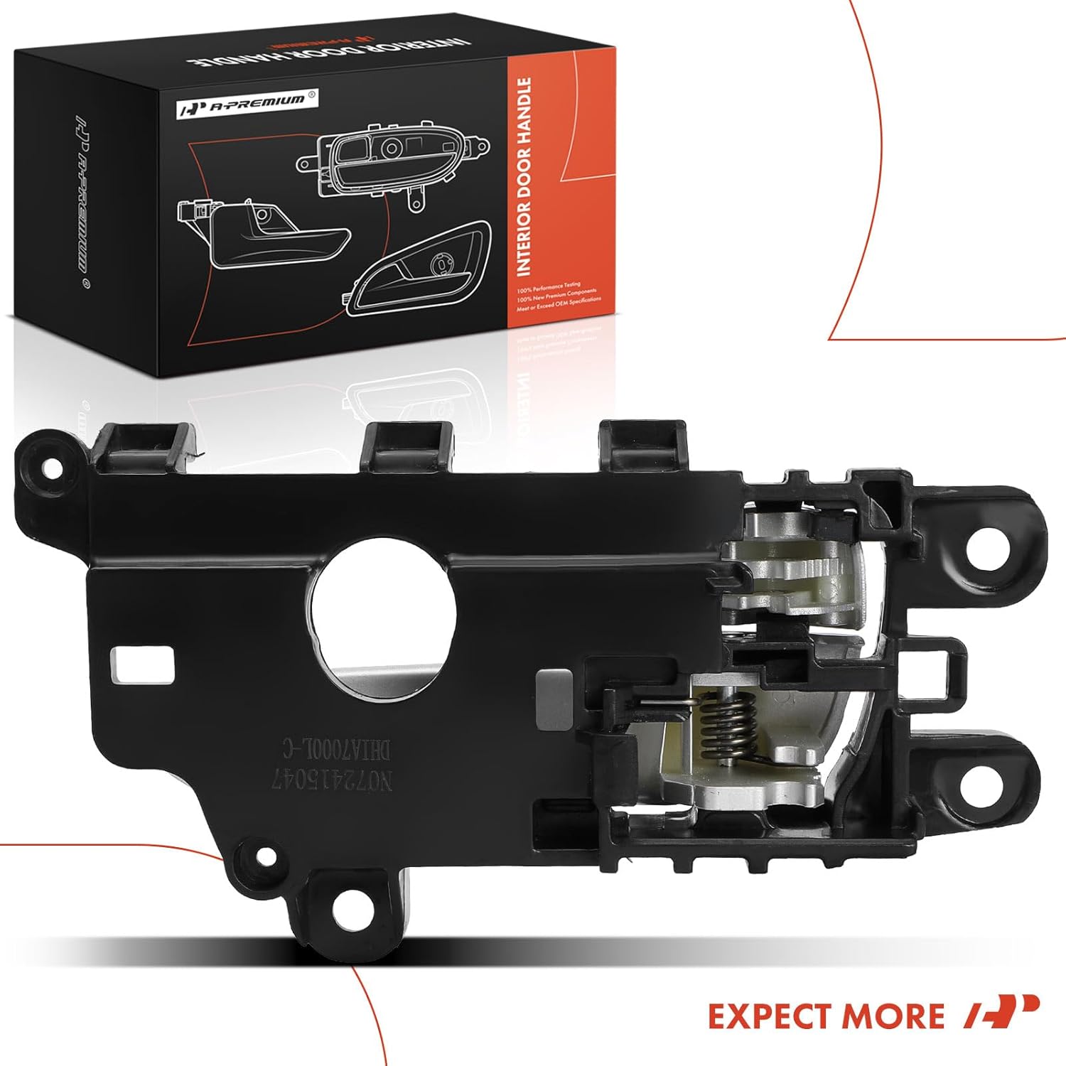 A-Premium Front or Rear Left Driver Side Interior Door Handle Compatible with Kia Forte Forte5 2014 2015 2016 2017 2018, Painted Silver