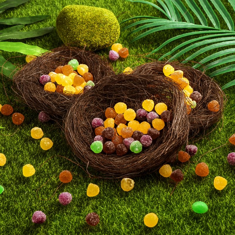 Image of 16-Pack Mini Bird Nest Decorations 2.75X2.75X1.96In Faux Bird Nests for Garden Easter Ornaments Photography Props Party Decor and Birdcage Accessories