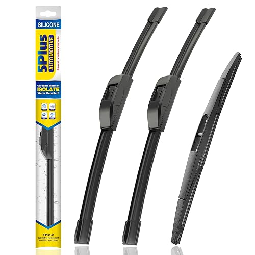 5 PLUS Silicone Windshield Wipers Fits Honda Odyssey 2005-2026 (3 PACK) | 26"+22"+16",Long-Lasting Silicone Wiper Blades,All-Weather Durability,Streak-Free Wiping,Clear Visibility in Harsh Weather