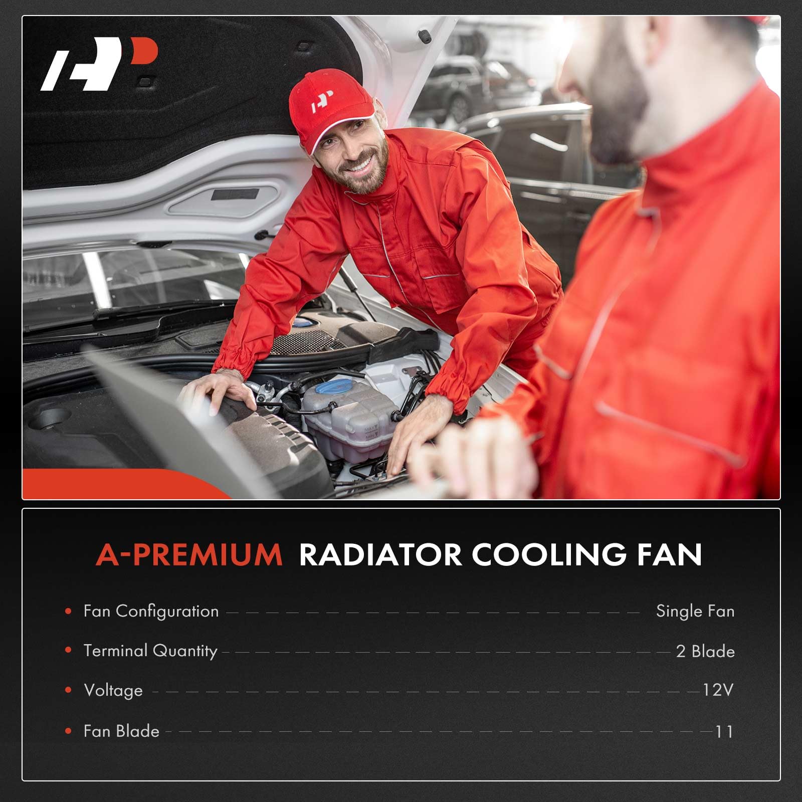 A-Premium A/C Condenser Fan Assembly For 1998-2002 Lexus LX470 4.7L V8