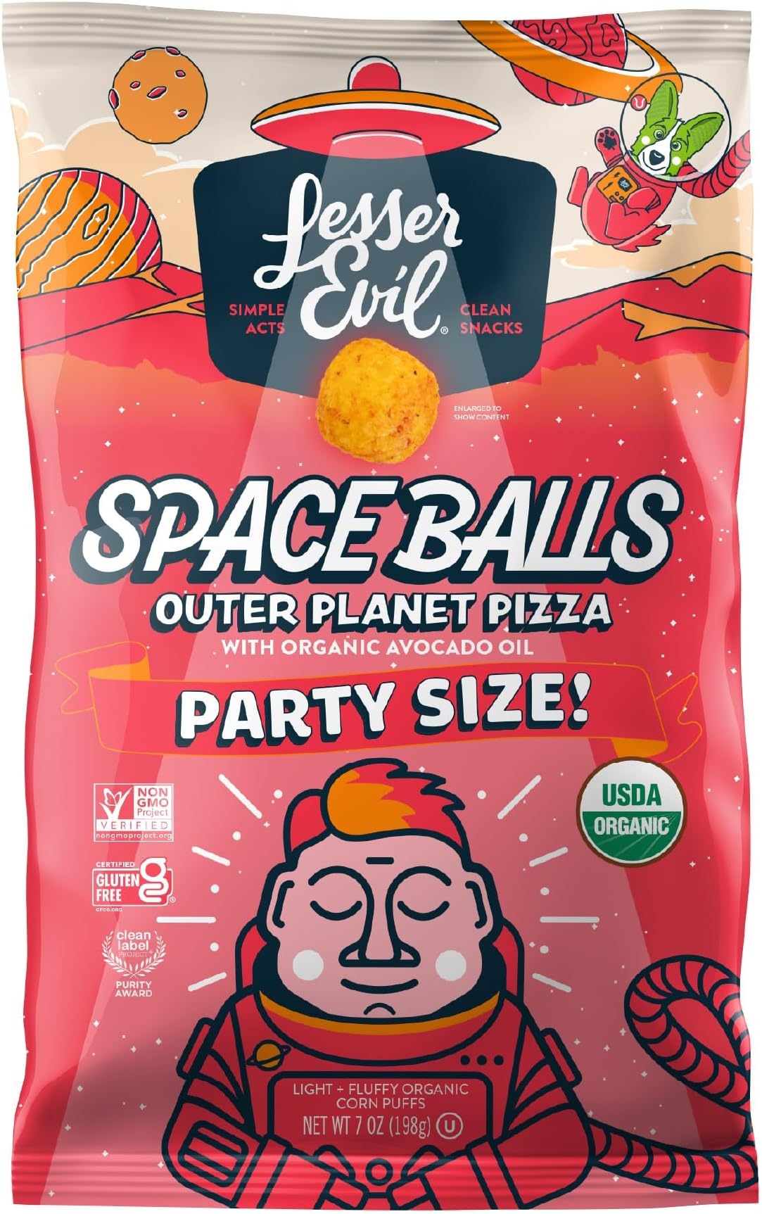 Outer Planet Pizza Space Balls, 7 oz