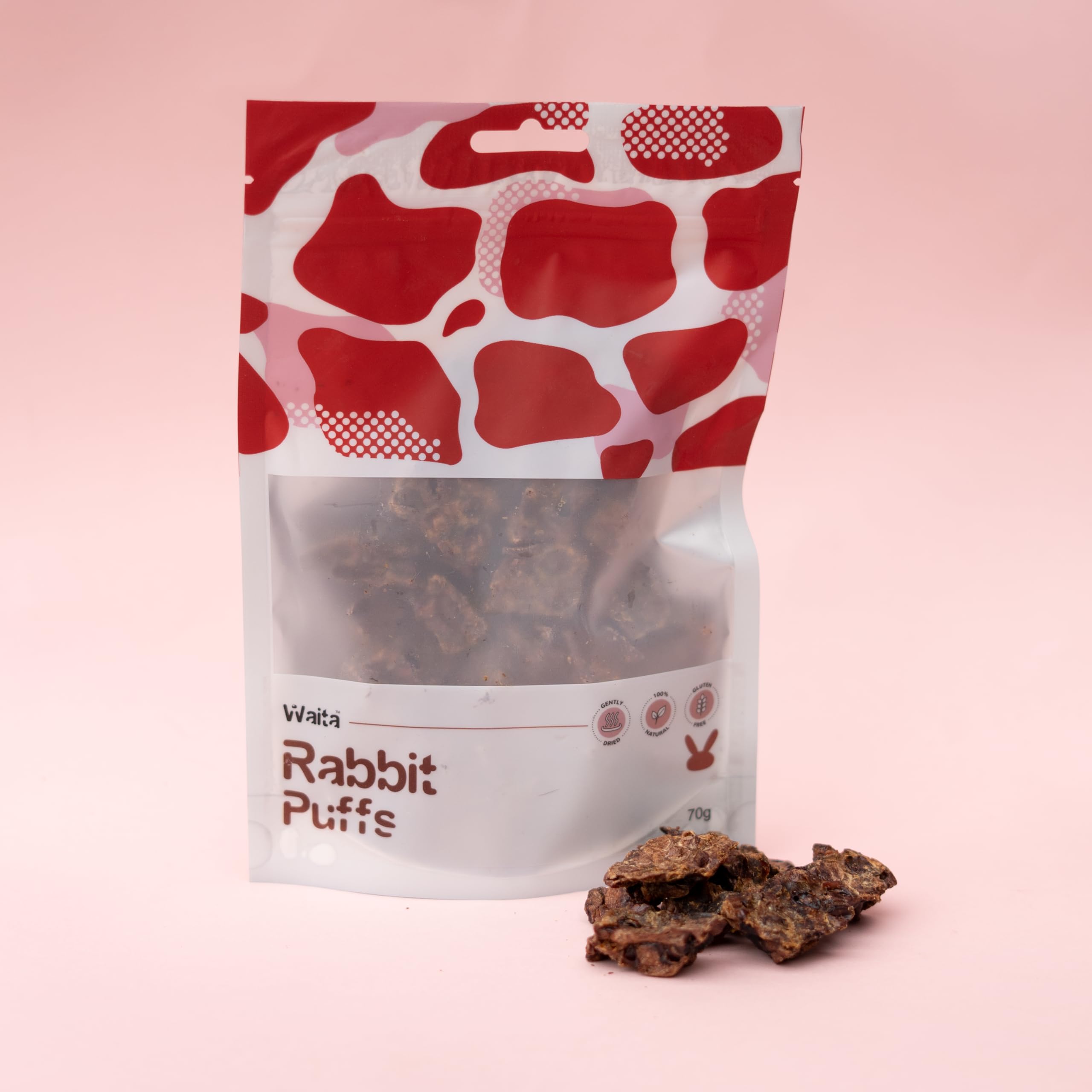 Air Dried Rabbit Puffs 210g for Cat Treats Pets Dog Treats Natural Fresh Cat Food And Dog Food 70g*3Bag