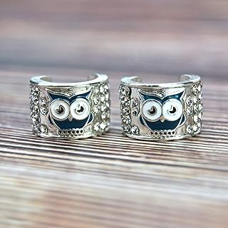 HEYGOO 2 Pack Cute Owl Stethoscope Charms, Stethoscope Id Name Tag