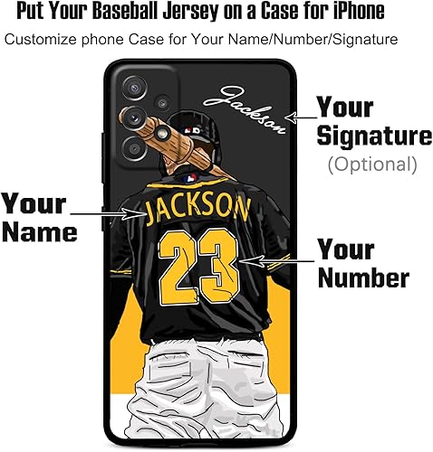 Miniatura 8 de Funda de béisbol personalizada con nombre y número para Samsung Galaxy Note 2020 Ultra 10 Pro Note 9 8, silicona líquida con protección de cámara,