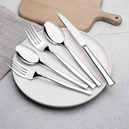 Miniatura 4 de Juego de cubiertos de 60 piezas, acero inoxidable, servicio para 12, F