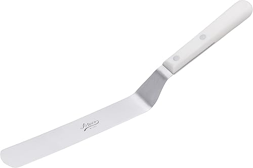 Ateco Espátula compensada con hoja de acero inoxidable de 9.75 pulgadas, mango de plástico, apto para lavavajillas