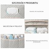 2 w 1 torba na pieluchy, organizer i kosmetyczka, mała torba do przewijania
