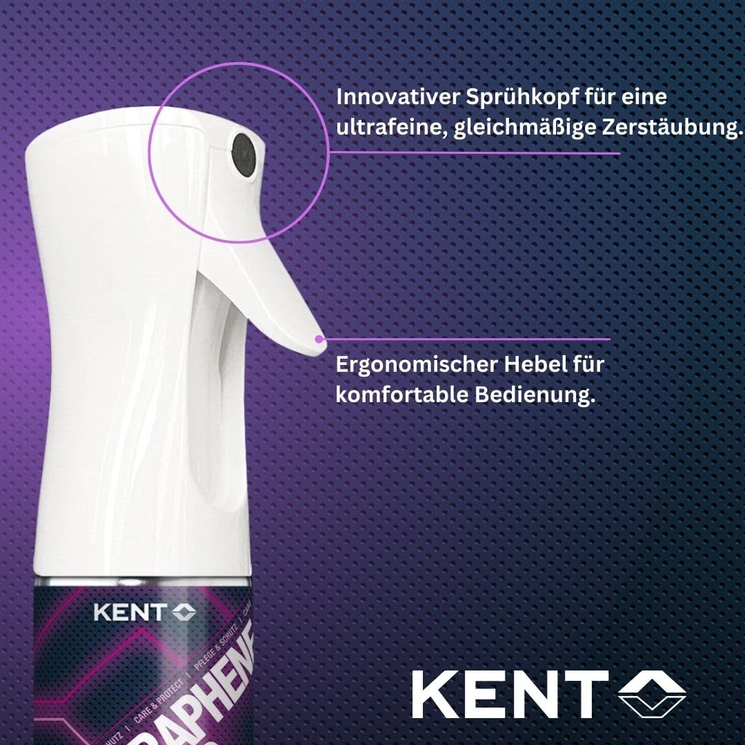 KENT BIKE Nano Graphene Coating –- Oberflächenbeschichtung für Fahrräder & E-Bikes – Pflege & Schutz bis zu 365 Tage – Versiegelung & Schmutzabweisung – Hochglanz-Finish mit Tiefeneffekt