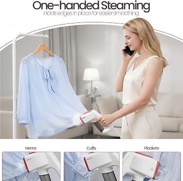 Handheld Vacuum Steamer for Clothes, Portable Garment Steamer for Daily Use