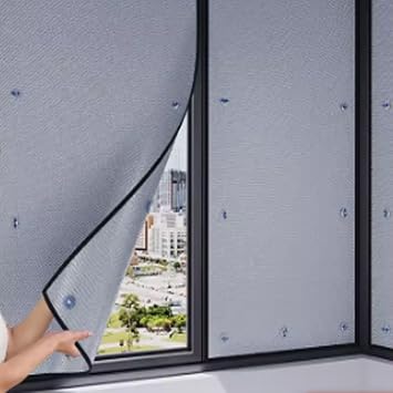 Sunshade and Thermal Insulation Window Film,Balcony Sun Protection Glass Film,Total Blackout Reflective Film,Privacy Window Tint Film,Removable,for Office,Home,Bathroom 40x50cm/16x20in