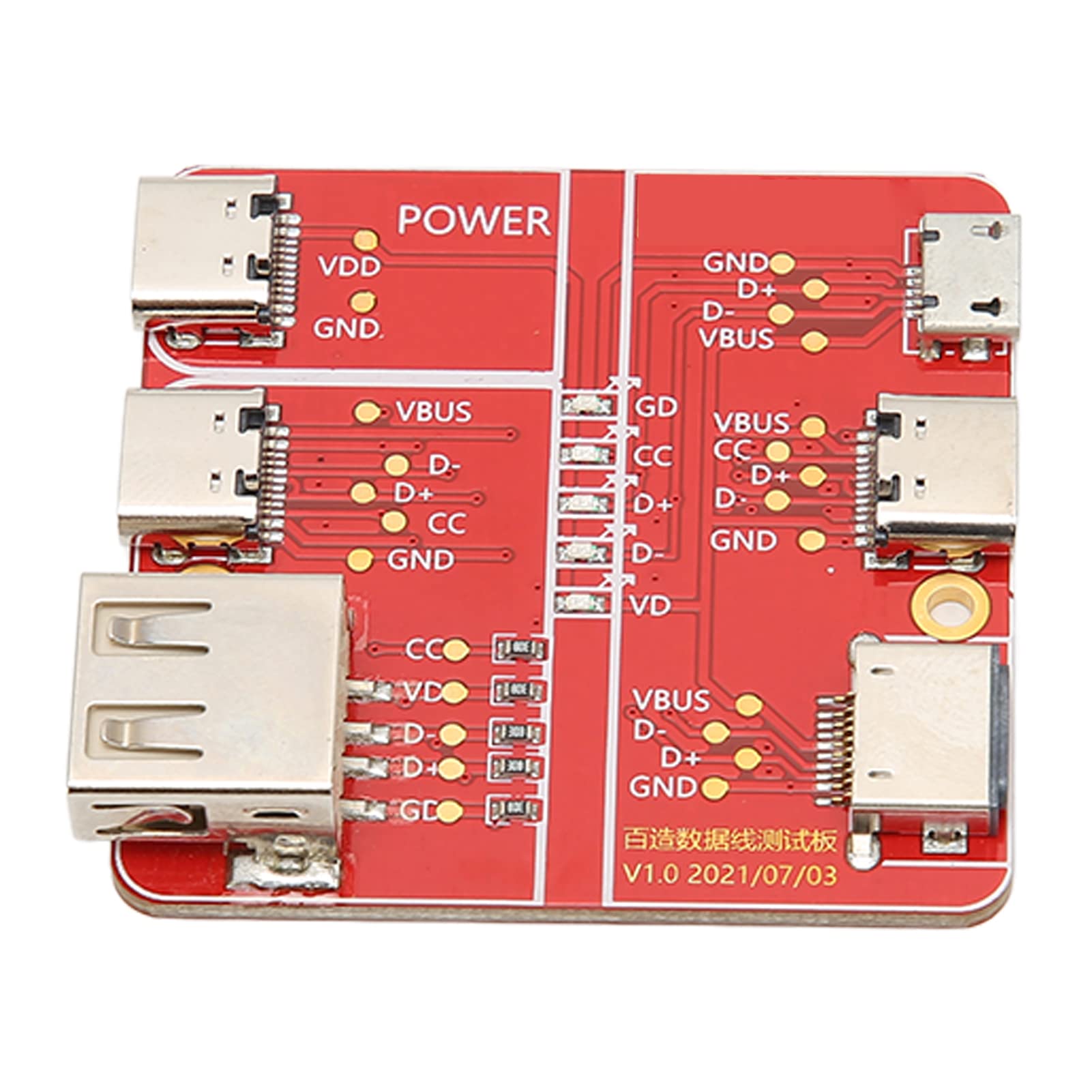 USB Cable Triad Tester, Easy To Operate Universal Charging Test Card for On Off Detection