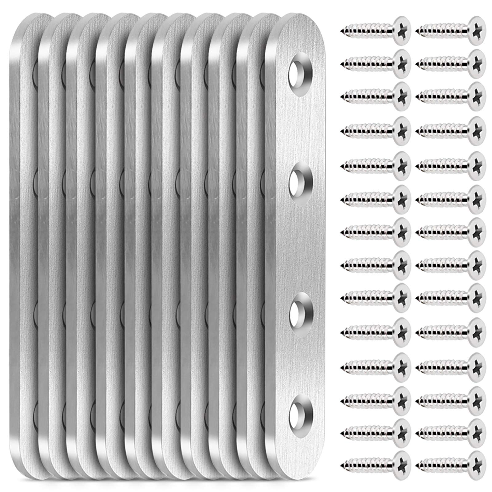 Amazon | Teenitor ジョイント金具 フラット ステンレス アングル 接合