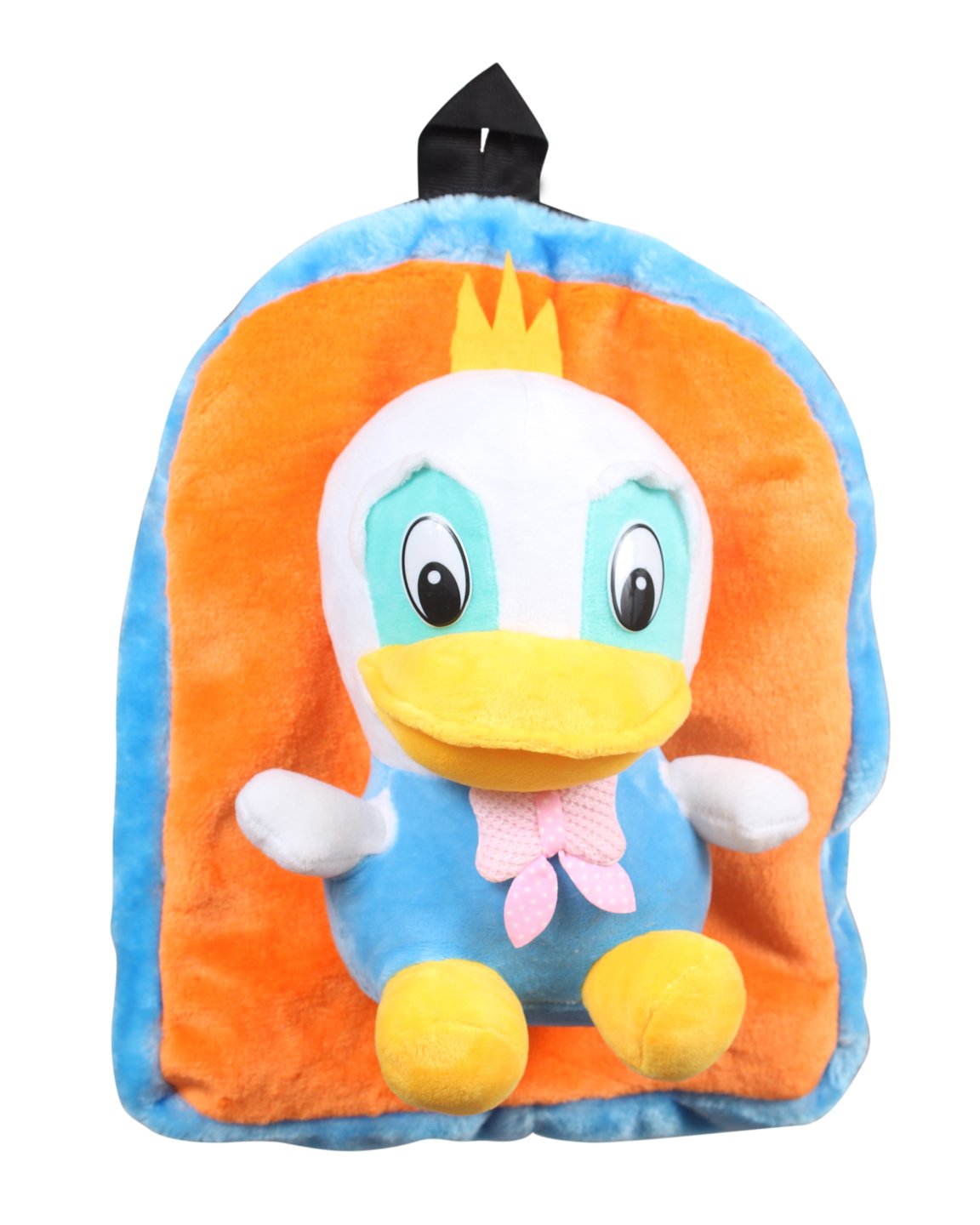 Tickles Duck Soft Stuffed Plush Animal Toy School Bag for Kids Birthday Gift School Picnic Vacation (Size: 38 cm; Color: Multicolor)