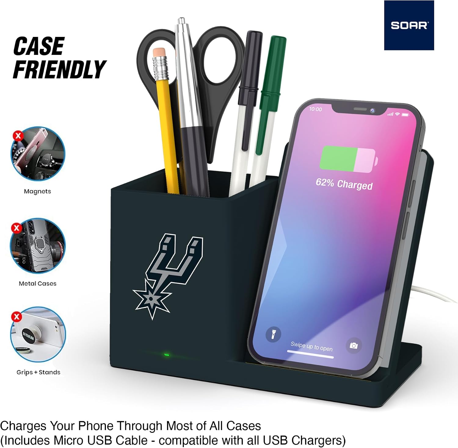 ‎SOAR Wireless Charger and Desktop Organizer