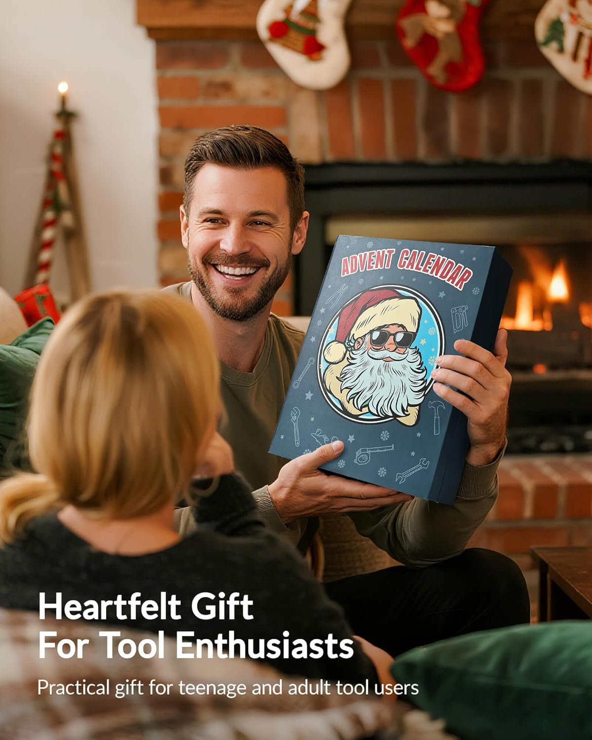 Moyel Tool Advent Calendar 2025 for Men 24 Days of Home Hand Tool Sets Christmas Advent Calendar Gadget for Men Adults Teen Boys Funny Countdown Gifts for Dad Boyfriend Husband Grandpa Mechanic