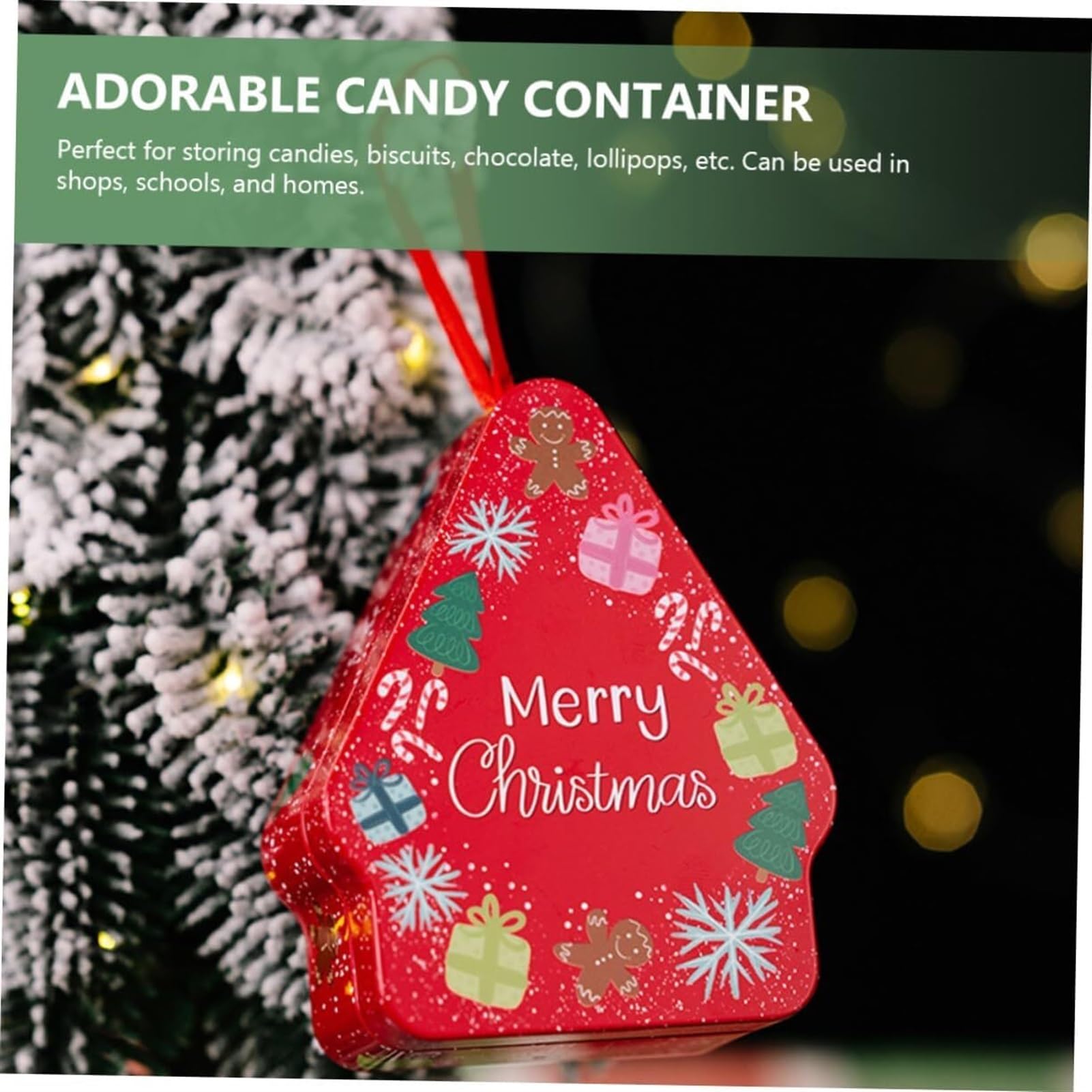 Scatola regalo di Natale, scatole regalo, 10 Barattoli di caramelle di latta di Natale Scatola regalo di Natale Biscottiera di Natale scatola di biscotti scatola di caramelle rotonda in ferro battuto