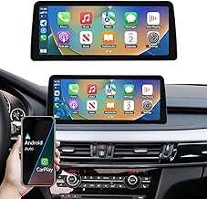 12.3 Inch Ultra-Narrow Touchscreen Wireless Carplay for BMW X5 & X6 Series F15/F16/ 2014-2016 Year with NBT System, Car Stereo Multimedia Radio Receiver for Wireless Android Auto, Mirrorlink