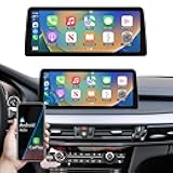 Road Top 12.3 Inch Ultra-Narrow Touchscreen Wireless Carplay for BMW X5 & X6 Series F15/F16/ 2014-2016 Year with NBT System, Car Stereo Multimedia Radio Receiver for Wireless Android Auto, Mirrorlink