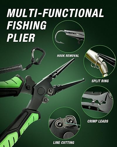 Vista 3 de Ghosthorn Fishing Rod and Reel Combo Graphite Telescoping Fishing Pole Portable Travel Kit with Carrier Bag for Freshwater Saltwater Kit completo