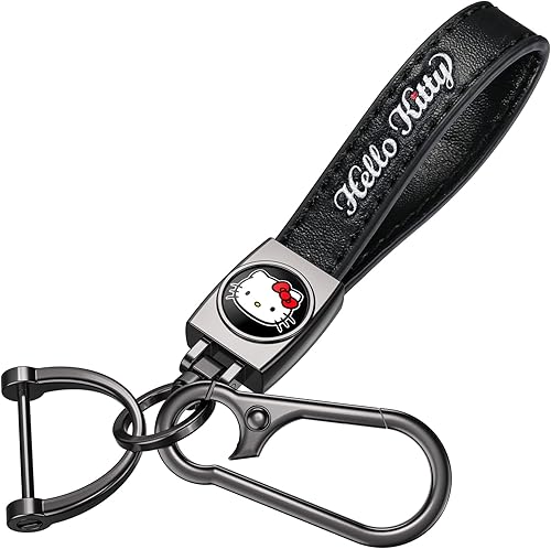 SEIZO Llavero de automóvil para fanáticos del anime, llavero de cuero de repuesto, regalo de recuerdo para hombres y mujeres