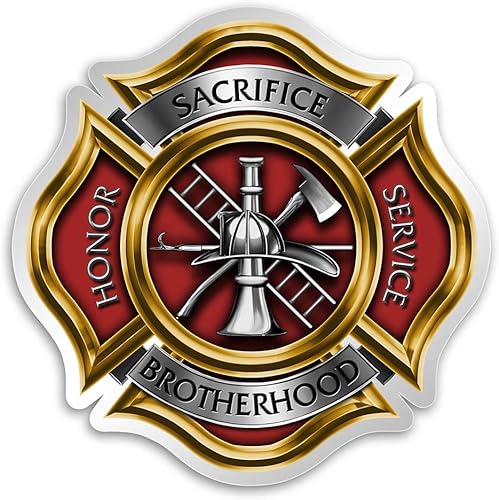 Calcomanías coleccionables de bombero (4 pulgadas), comparte tu aprecio y apoyo con nuestras calcomanías de lucios de bombero para tu hogar,