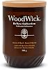 WoodWick Renew Scented Candle with Crackling Wick | Incense & Myrrh Large Candle | Plant Based Soy Coconut Wax Blend | Made with Recycled Materials | Perfect Gifts for Women