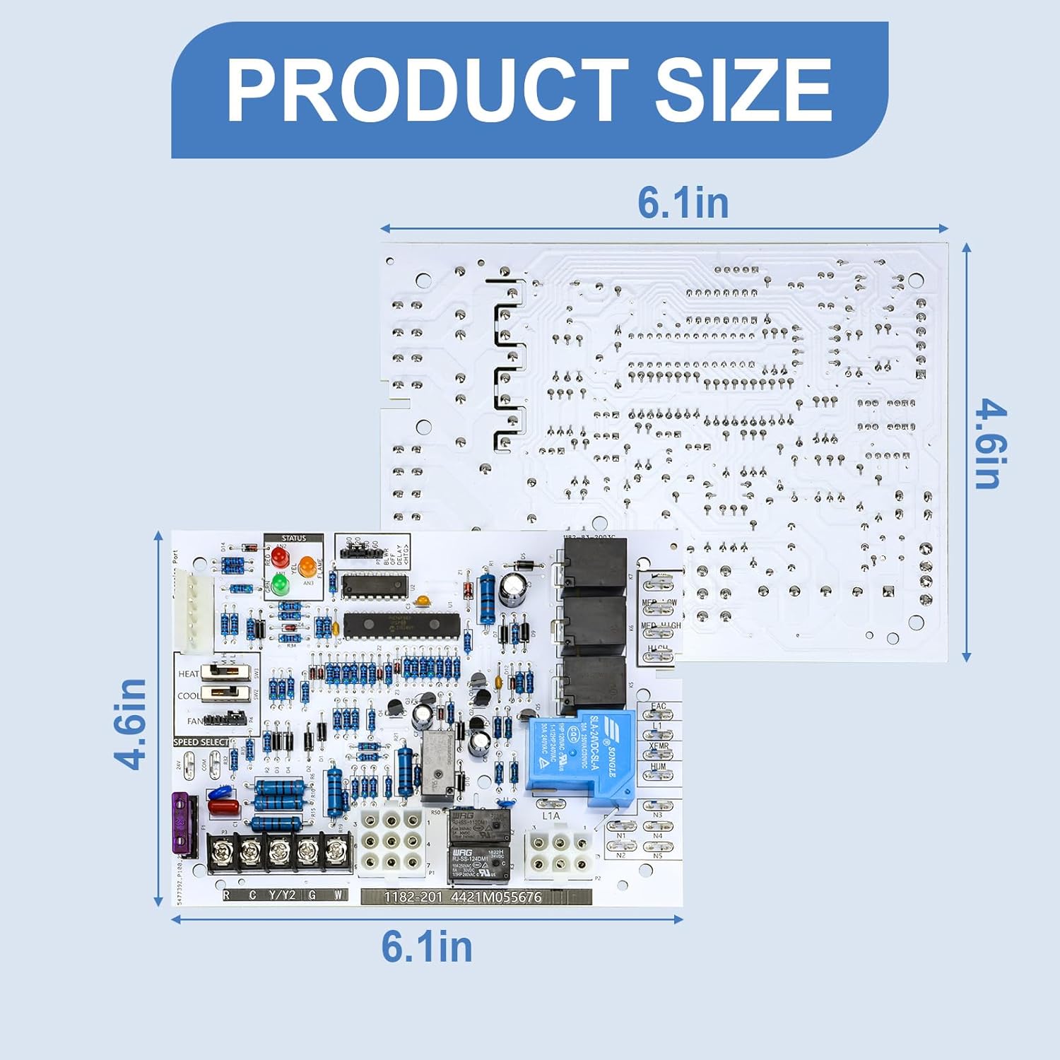 920915 Furnace Control Board Replacement for Nordyne 624742 & 904840 Compatible with Intertherm/Miller/Tappan Single-Stage Gas Furnace