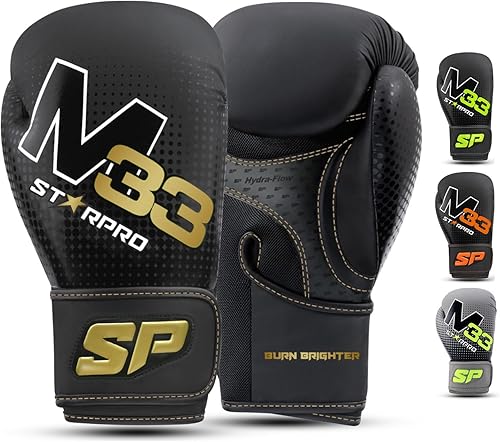 Starpro Guantes de boxeo con soporte y protección inigualables para la muñeca, entrenamiento, muay thai, hombres y mujeres, varios colores y tamaños