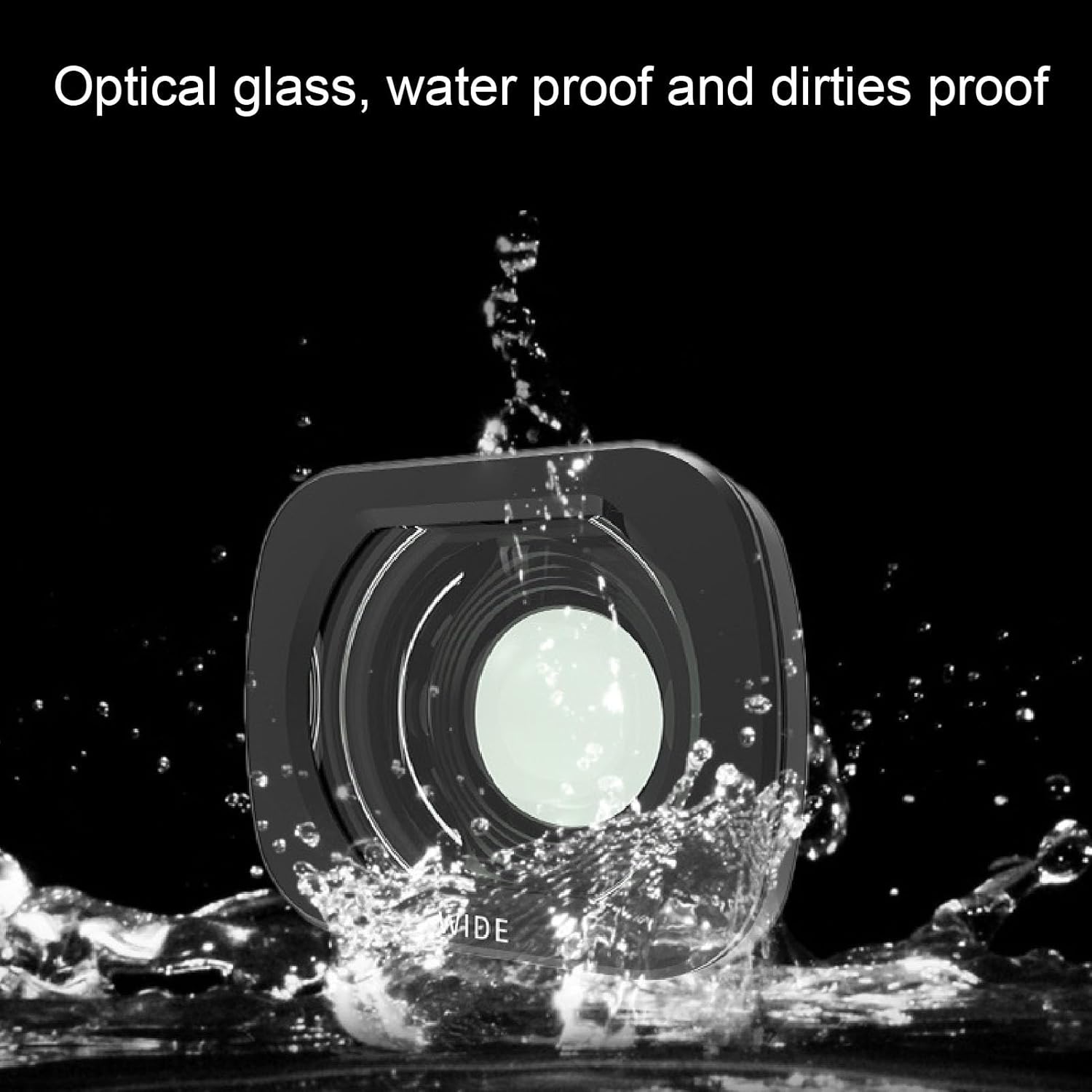 Wide Angle Lens Filter for Flip Drone, 15.5mm 100° Range Large Field of View, Wide Angle Camera Lens Filter for Flip Accessories, Buckle Installation