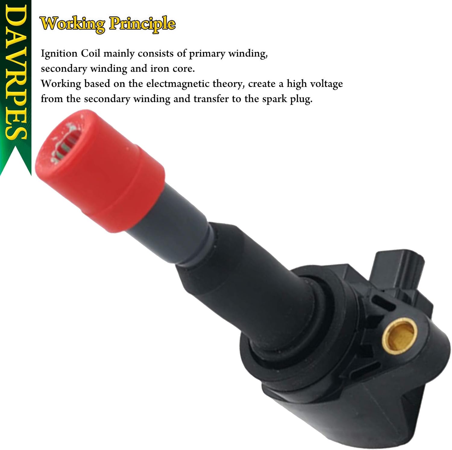 UF581 Ignition Coils For 2007 2008 Honda Fit 1.5L L4 Coil Packs Replace# 610-50119｜30520-PWC-S01｜5C1635｜C1578｜E1081｜30520-PWC-003