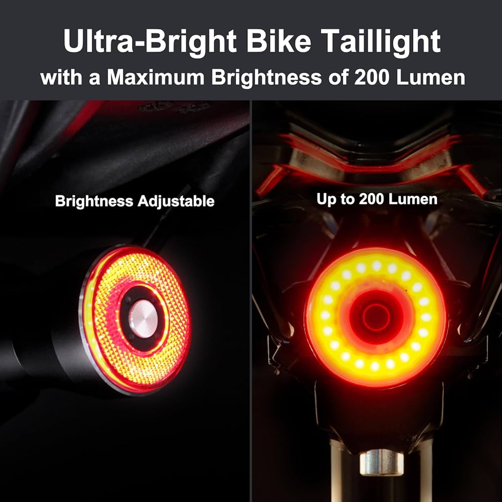 Amazon.com : G Keni Smart Brake Sensing Rear Bike Lights, Auto
