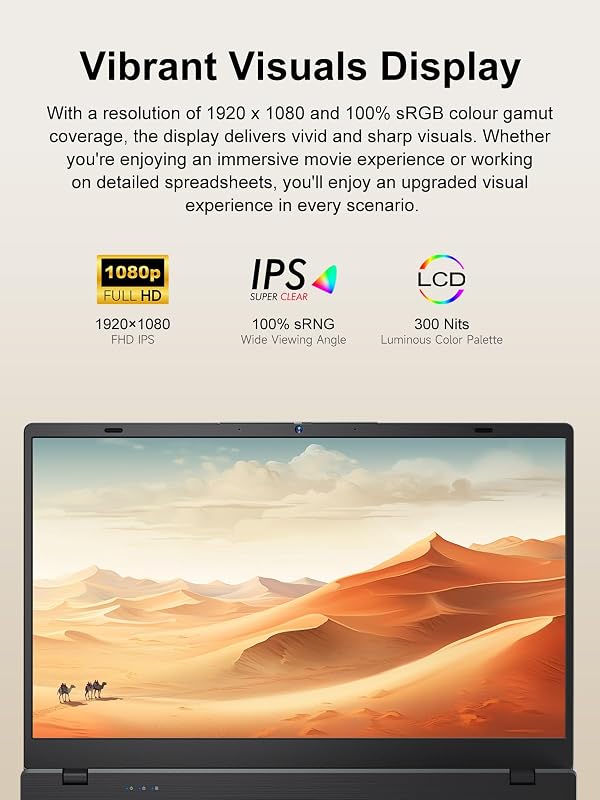 BLUEING 2026 Laptop Computer, 8GB RAM 256GB SSD, Pentium Process (Beat Celeron, Up to 3.4GHz), 15.6 Inch Laptop, Type-C, HDMI, USB3.2, BT5.2, WiFi 5, Portable Thin Lap Top for Student Business Work image 4