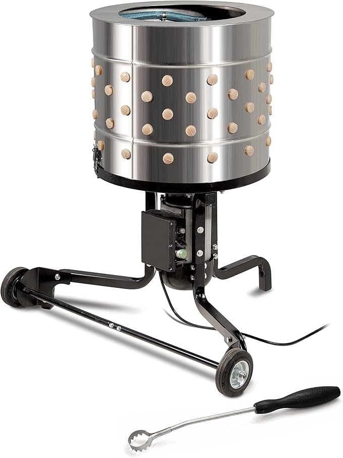 Yardbird 41975 Chicken Plucker, Stainless Steel, 1.5 HP