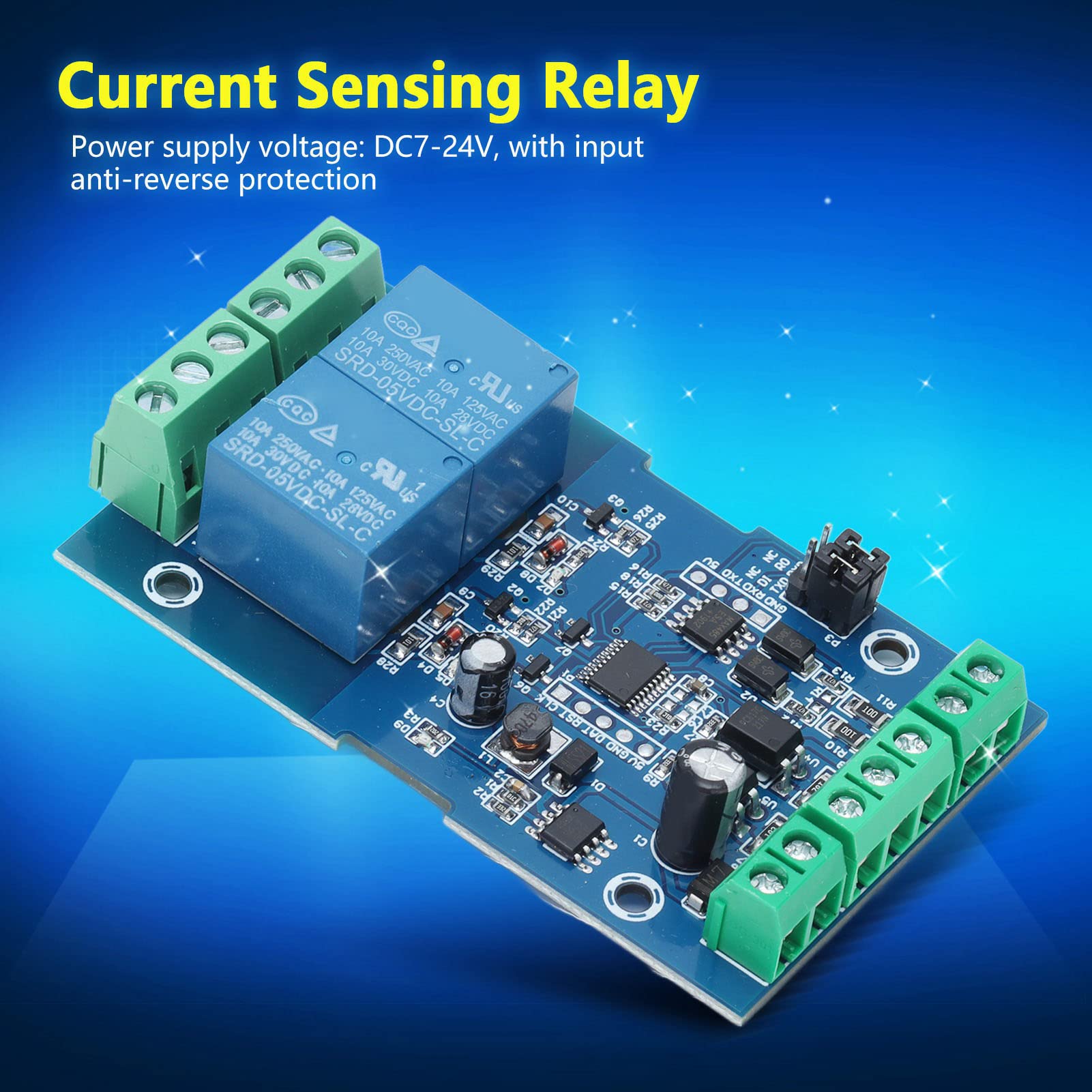 Module Relais Modbus RTU RS485 - 1 Voie Entrée/sortie - Tension 7-24V - Pour Automation Industrielle