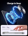 Kuulaa Power Bank 5000mAh 20W, Portable Charger Ultra-Slim Magsafe Power Bank with LED Lights, Magnetic Wireless Chargeur Portatif Powerbank Compatible with iPhone 17/16/15/14/13/12 - Purple