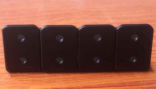 Miniatura 215 de Paquete de 4 soportes en L para estante, 8 pulg. largo x 6 pulg. alto x 1.5 pulg. ancho, grosor 03/64 pulg., soporte de hierro, metal, industrial