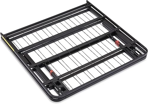 Miniatura 61 de Amazon Basics Base de cama con almacenamiento, plataforma de metal plegable, acero resistente, no necesita somier, 14 pulgadas de alto, instalación