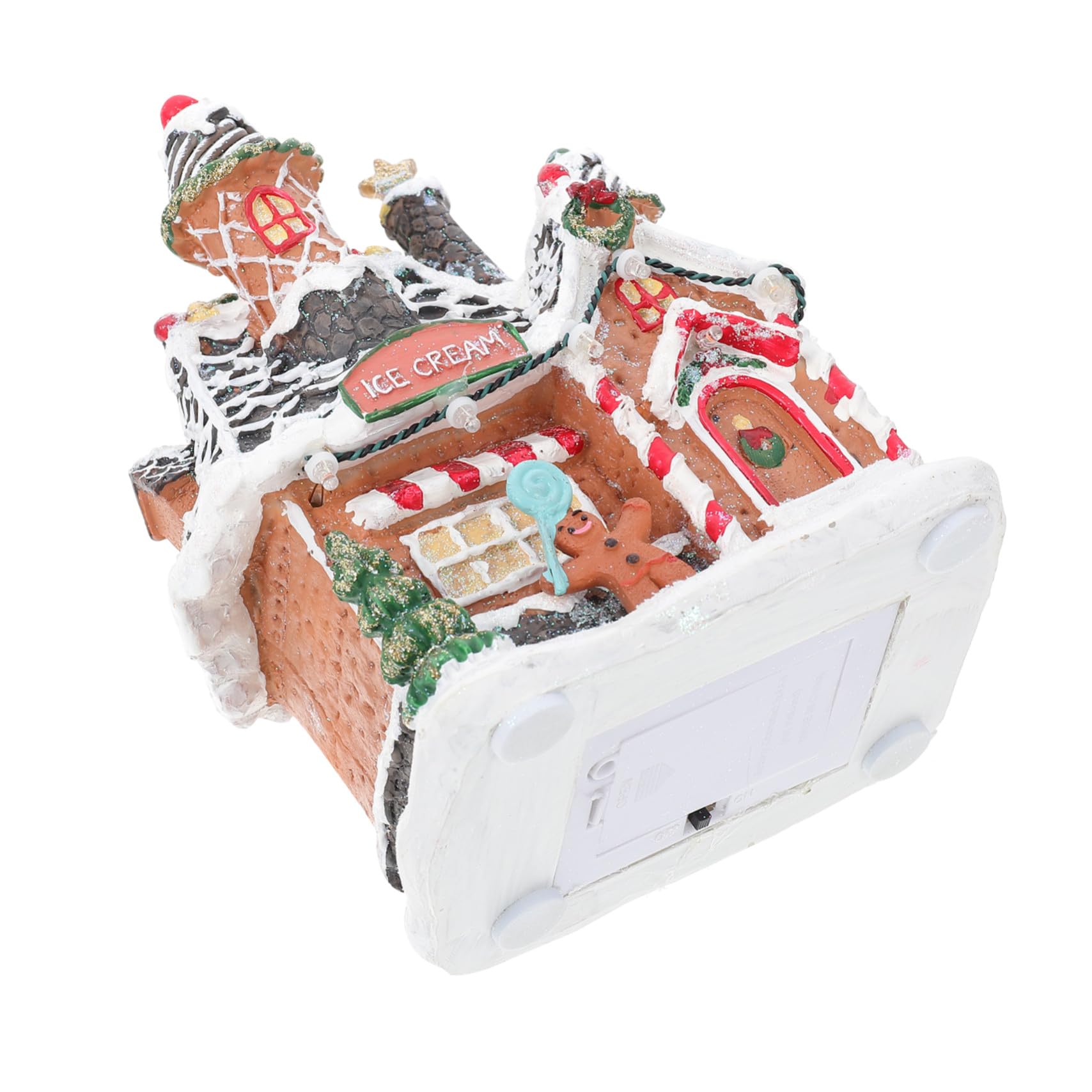 1pezzi Decorazioni Natalizie in Resina per Vetrine di Negozio e Decorazioni Luminose per Scrivania Design Caldo per Feste di Natale e Capodanno