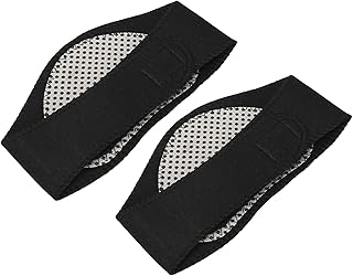 2PCS Self Heating Neck Wraps, Magnetic Neck Braces Soreness Relieving Black Cervical Heating Pad Braces for Men and Women