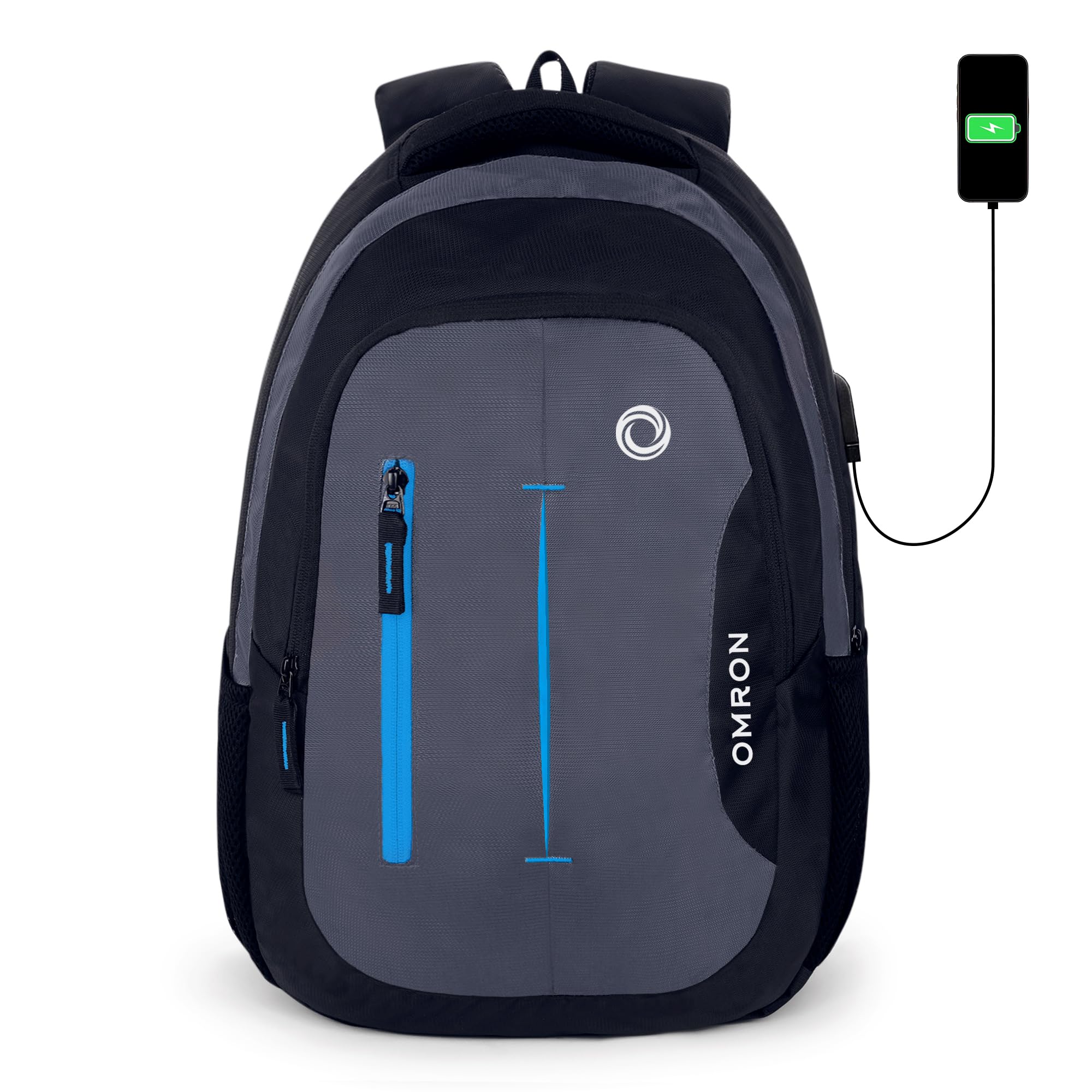 Black New 30L Laptop Backpack for Men & Women | 17 Inch Laptop Bag | Water Resistant Polyester College, Office & Travel Backpack | Lightweight 490g | 18.5 x 12.8 x 8 Inch-image-20