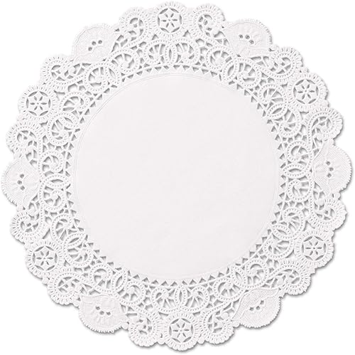 The Baker Celebrations Manteles individuales desechables de papel redondos de 8 pulgadas, hechos en Canadá (paquete de 100)