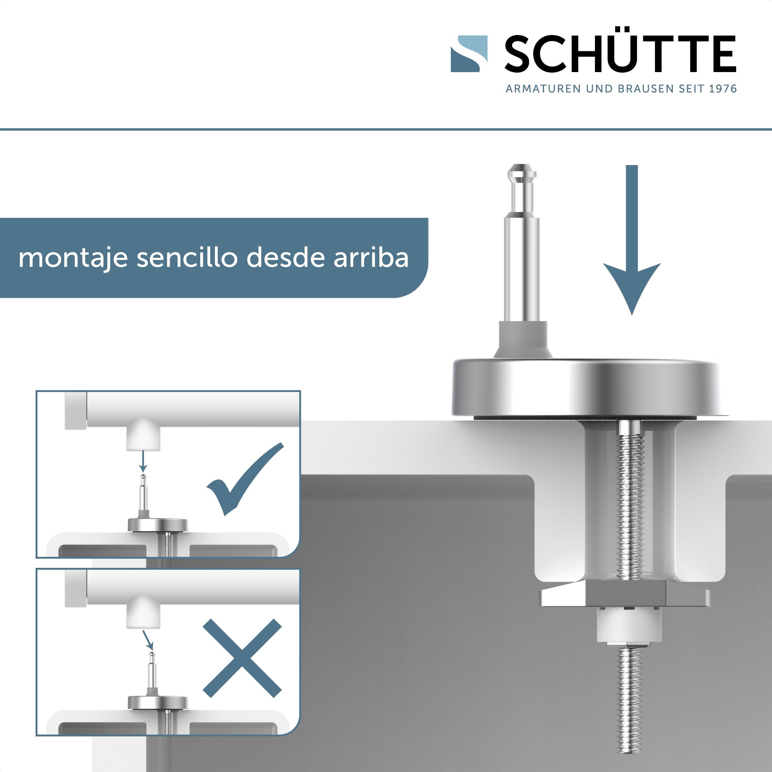 SCHÜTTE Family White 82940 - Asiento de inodoro de Duroplast con sistema de descenso automático y función desmontable, compatible con la mayoría de inodoros