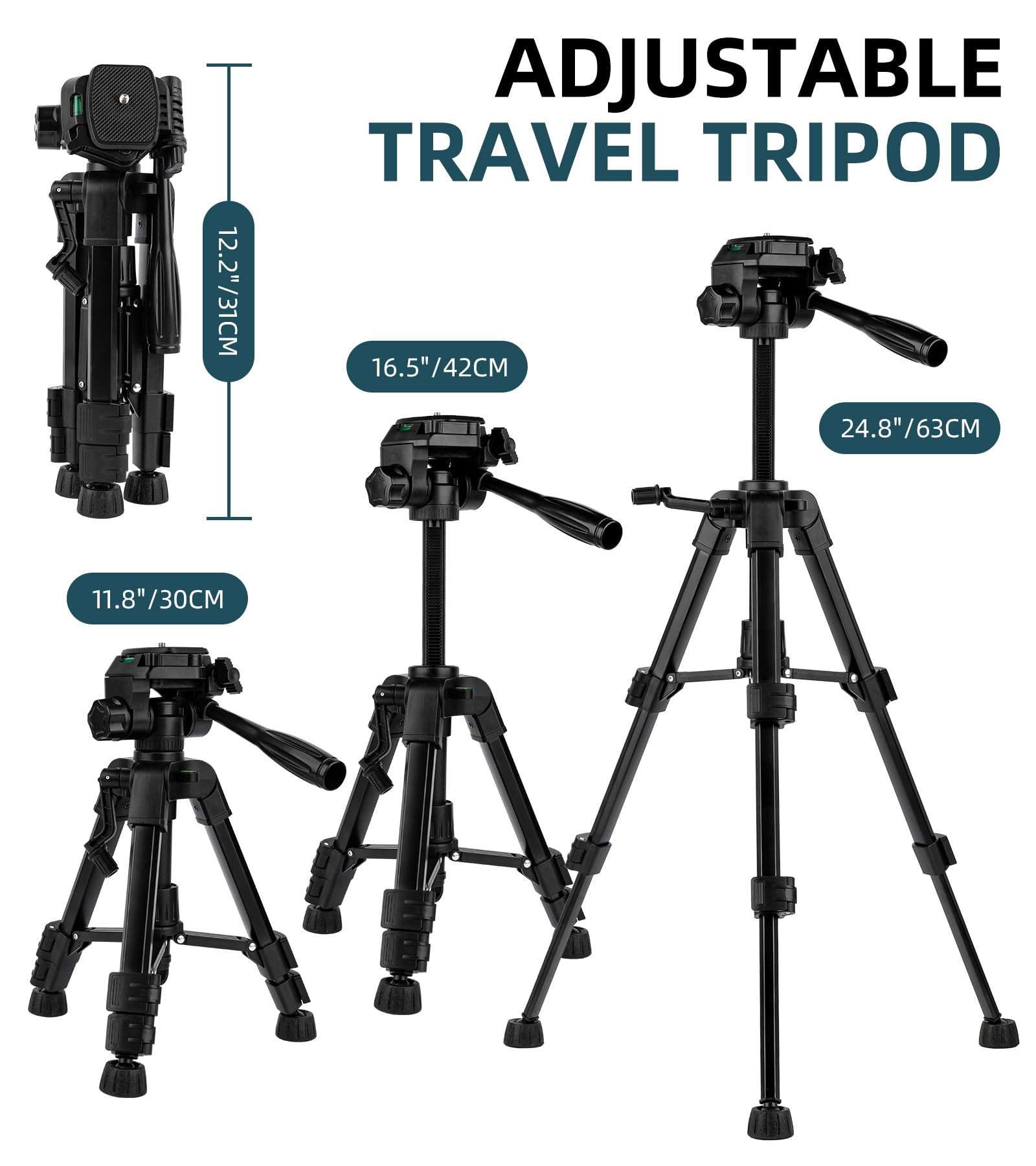 Mini treppiede per fotocamera 25''