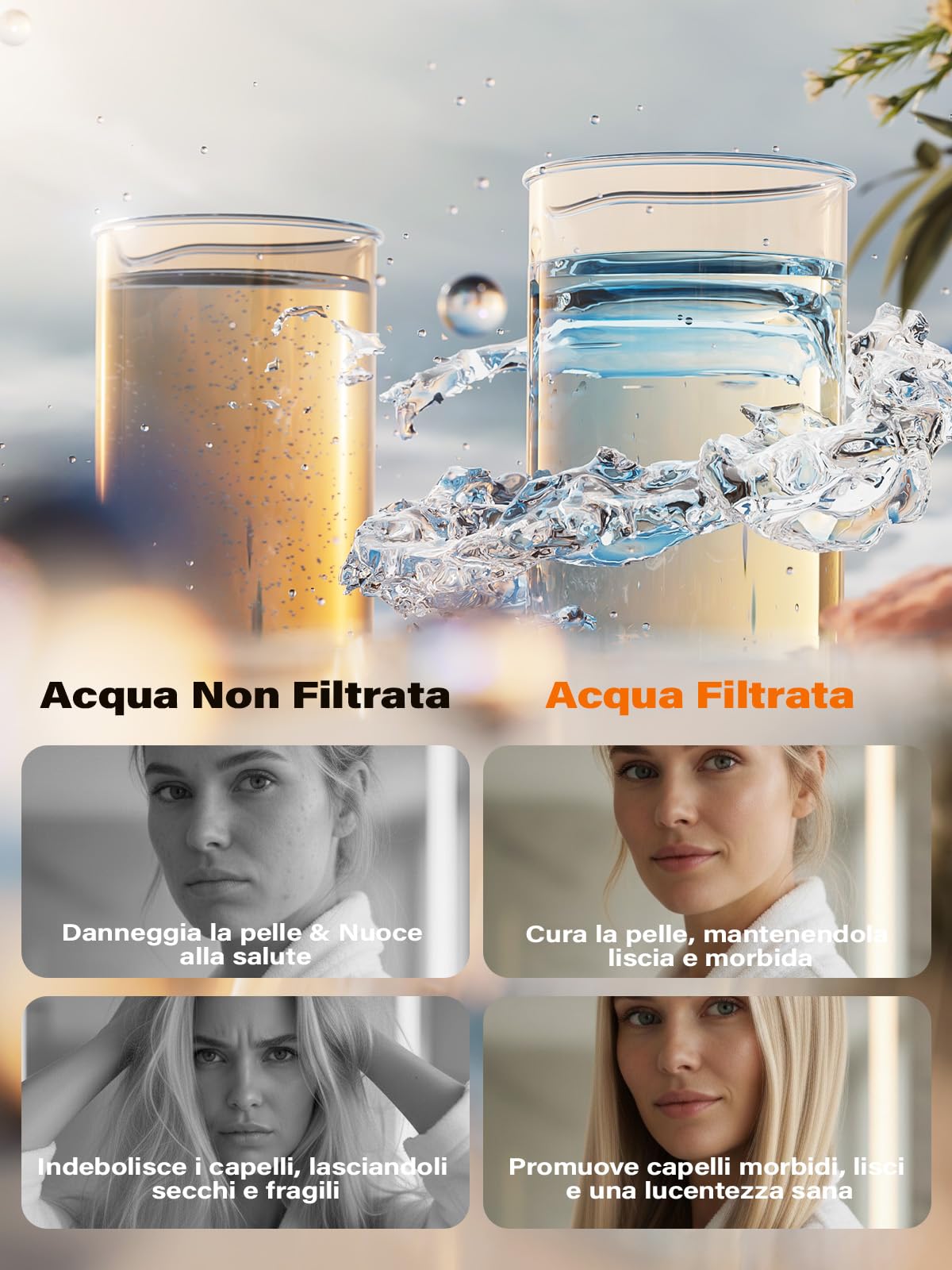 Cobbe Filtro per Soffione Doccia con ASIN B0CSYYD9HD, B0CXP5WM77, B0CXP12QDQ, Filtro di Ricambio 20 Strati per Acqua Dura, Pulizia e Rimozione di Cloro e Sostanze Nocive