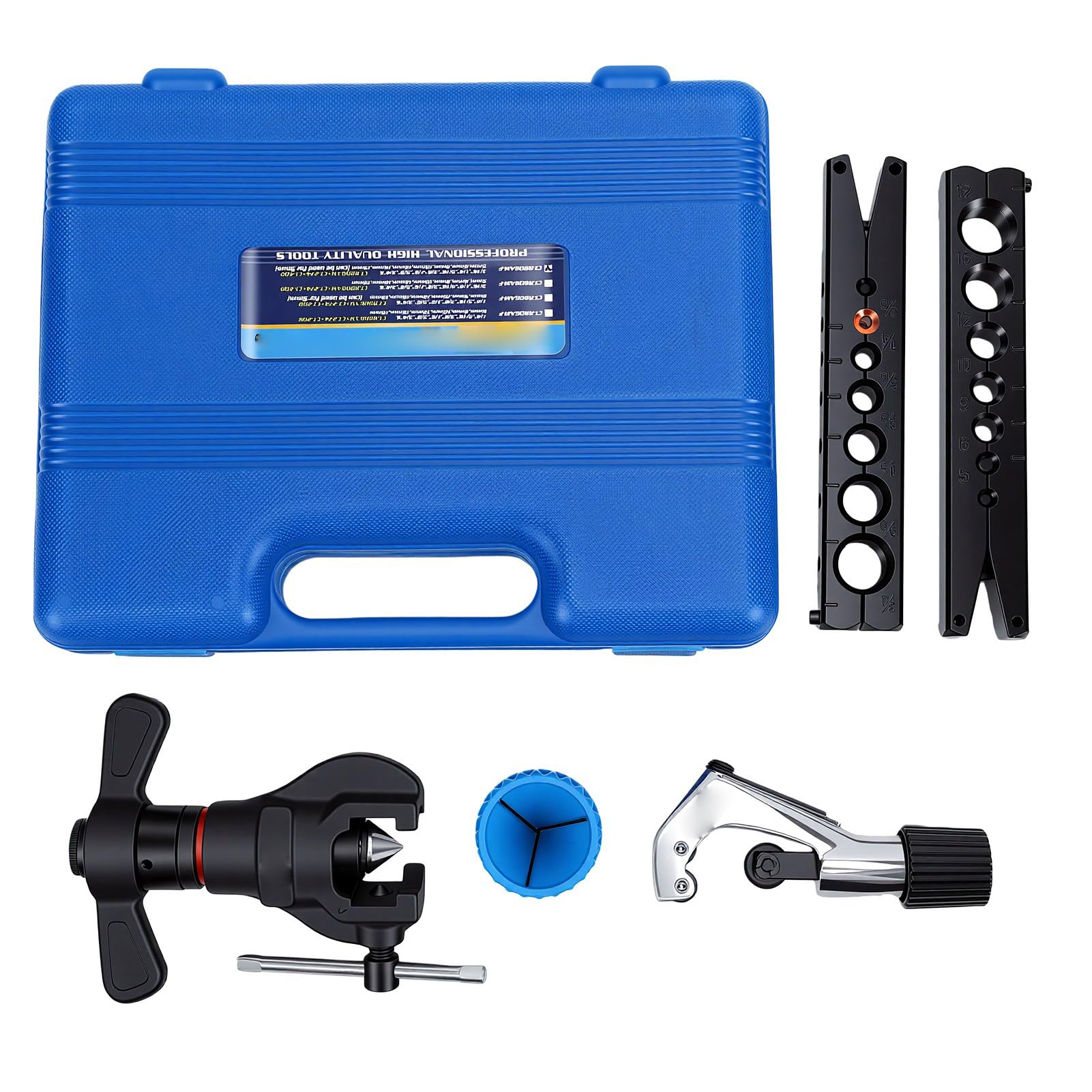 Fafeicy Kit de Herramientas de Trinquete Abocardador Excéntrico, Estuche