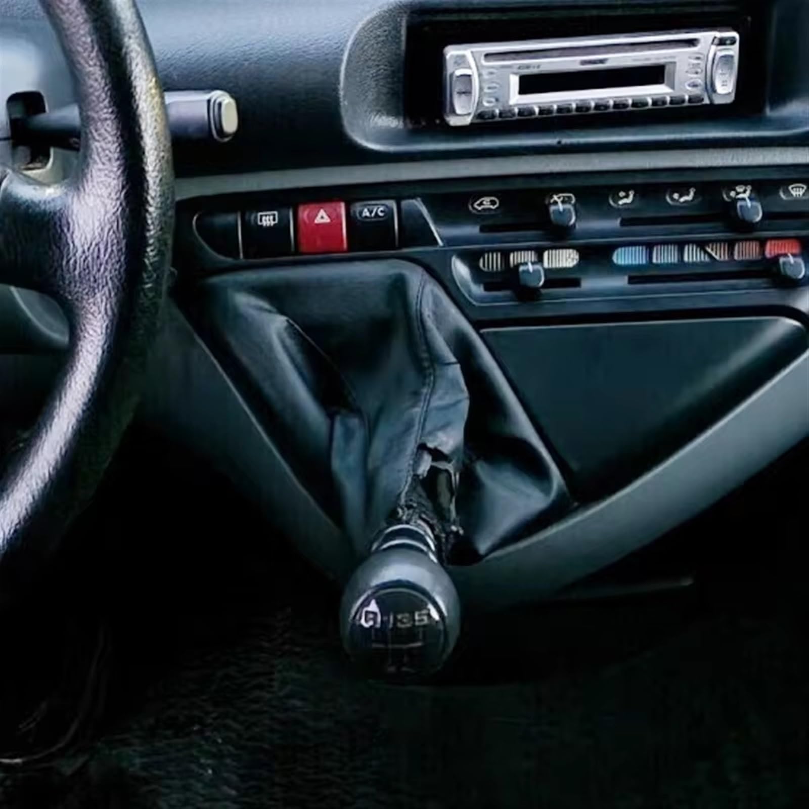 Pomo De Cambio Manual Para Citroën Jumpy, Peugeot 807, Fiat Ulysse - 6 Velocidades, De Cuero PU Y Metal